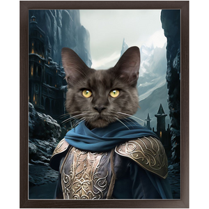 HELM'S BLEEP - Lord of the Rings Inspired Custom Pet Portrait Framed Satin Paper Print