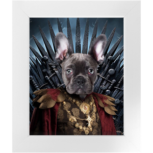 THE BONEROOM 3 - Game of Thrones & House Of Dragons Inspired Custom Pet Portrait Framed Satin Paper Print