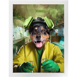 HEISENBARK - Breaking Bad Inspired Custom Pet Portrait Framed Satin Paper Print