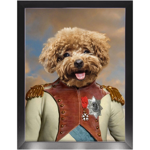 Baron D. Zert - Renaissance Inspired Custom Pet Portrait Framed Satin Paper Print