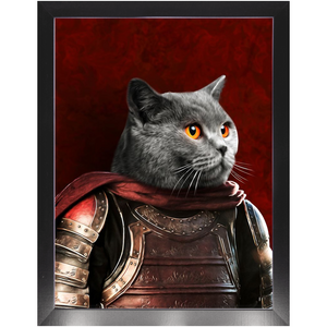 Sir Tendoom - Game of Thrones Inspired Custom Pet Portrait Framed Satin Paper Print