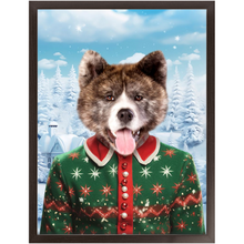 Load image into Gallery viewer, CHRISTMAS CRACKER 12 - Christmas Inspired Custom Pet Portrait Framed Satin Paper Print