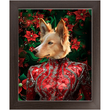 Load image into Gallery viewer, CHRISTMAS CRACKER 8 - Christmas Inspired Custom Pet Portrait Framed Satin Paper Print