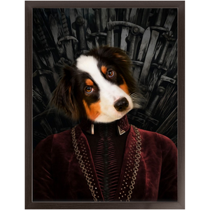 Dragon The Chain - Game of Thrones Inspired Custom Pet Portrait Framed Satin Paper Print