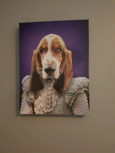 Ladee Light - Renaissance Inspired Custom Pet Portrait Canvas