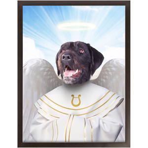 Harping On - Heavenly Angels Inspired Custom Pet Portrait Framed Satin Paper Print