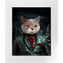 Load image into Gallery viewer, CHRISTMAS CRACKER 7 - Christmas Inspired Custom Pet Portrait Framed Satin Paper Print
