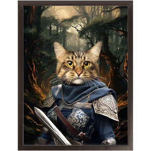 PORK HUNTER - Lord of the Rings Inspired Custom Pet Portrait Framed Satin Paper Print