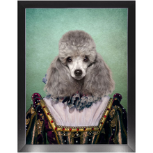 Load image into Gallery viewer, Double Duchess - Royalty &amp; Renaissance Inspired Custom Pet Portrait Framed Satin Paper Print