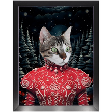Load image into Gallery viewer, CHRISTMAS CRACKER 6 - Christmas Inspired Custom Pet Portrait Framed Satin Paper Print