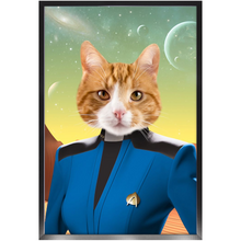 Load image into Gallery viewer, DOCTOR BONE CRUSHER - Star Trek Inspired Custom Pet Portrait Framed Satin Paper Print