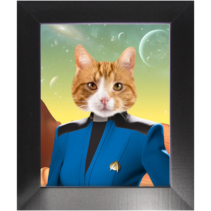 DOCTOR BONE CRUSHER - Star Trek Inspired Custom Pet Portrait Framed Satin Paper Print