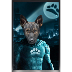 THE DARK BITE - Custom Pet Portrait Framed Satin Paper Print