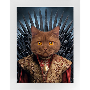 THE BONEROOM 4 - Game of Thrones & House Of Dragons Inspired Custom Pet Portrait Framed Satin Paper Print