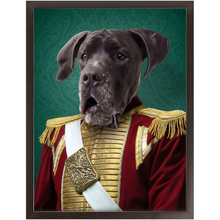 Load image into Gallery viewer, Duke of Pork - Royalty &amp; Renaissance Inspired Custom Pet Portrait Framed Satin Paper Print