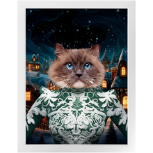 Load image into Gallery viewer, CHRISTMAS CRACKER 13 - Christmas Inspired Custom Pet Portrait Framed Satin Paper Print