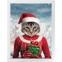 Load image into Gallery viewer, CHRISTMAS CRACKER 11 - Christmas Inspired Custom Pet Portrait Framed Satin Paper Print