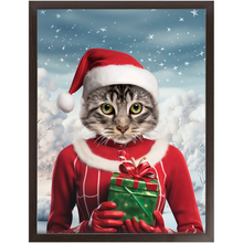 Load image into Gallery viewer, CHRISTMAS CRACKER 11 - Christmas Inspired Custom Pet Portrait Framed Satin Paper Print