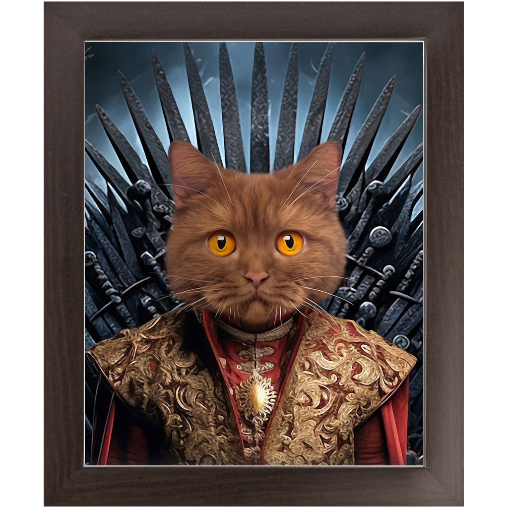 THE BONEROOM 4 - Game of Thrones & House Of Dragons Inspired Custom Pet Portrait Framed Satin Paper Print