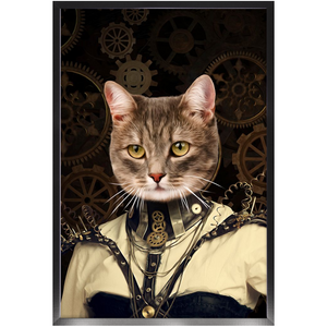 Springtrap - Steampunk, Victorian Era Inspired Custom Pet Portrait Framed Satin Paper Print