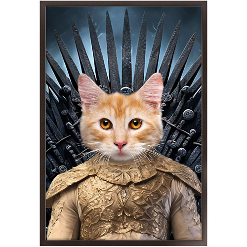 THE BONEROOM 1 - Game of Thrones & House Of Dragons Inspired Custom Pet Portrait Framed Satin Paper Print