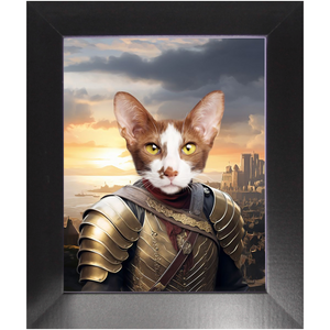 BESTEROS 1 - Game of Thrones & House Of Dragons Inspired Custom Pet Portrait Framed Satin Paper Print