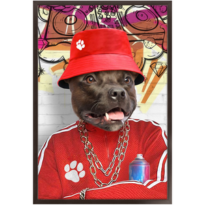 Furresh - Hip Hop & Rappers Inspired Custom Pet Portrait Framed Satin Paper Print