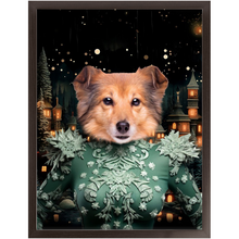 Load image into Gallery viewer, CHRISTMAS CRACKER 14 - Christmas Inspired Custom Pet Portrait Framed Satin Paper Print