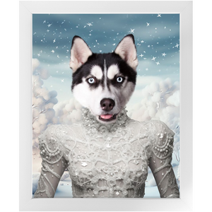 CHRISTMAS CRACKER 4 - Christmas Inspired Custom Pet Portrait Framed Satin Paper Print