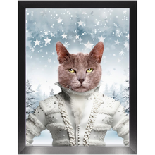 Load image into Gallery viewer, CHRISTMAS CRACKER 3 - Christmas Inspired Custom Pet Portrait Framed Satin Paper Print