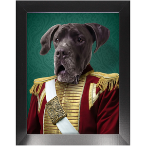 Duke of Pork - Royalty & Renaissance Inspired Custom Pet Portrait Framed Satin Paper Print