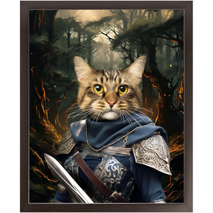 PORK HUNTER - Lord of the Rings Inspired Custom Pet Portrait Framed Satin Paper Print