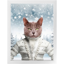 Load image into Gallery viewer, CHRISTMAS CRACKER 3 - Christmas Inspired Custom Pet Portrait Framed Satin Paper Print