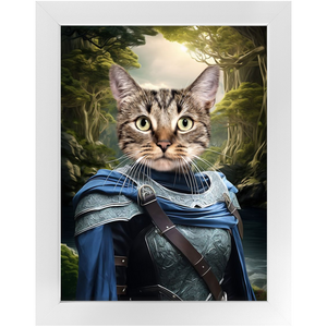 AN ENCHANTED FURREST - Lord of the Rings Inspired Custom Pet Portrait Framed Satin Paper Print