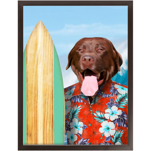 GNARLY - Custom Pet Portrait Framed Satin Paper Print