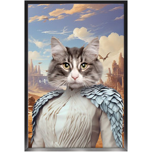 DESSERT CROSSING 2 - Game of Thrones & House Of Dragons Inspired Custom Pet Portrait Framed Satin Paper Print