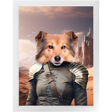 Load image into Gallery viewer, DESSERT CROSSING 1 - Game of Thrones &amp; House Of Dragons Inspired Custom Pet Portrait Framed Satin Paper Print