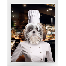 Load image into Gallery viewer, CHEF&#39;S KISS - Chef &amp; Cook Inspired Custom Pet Portrait Framed Satin Paper Print