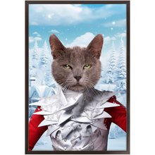 Load image into Gallery viewer, CHRISTMAS CRACKER 10 - Christmas Inspired Custom Pet Portrait Framed Satin Paper Print