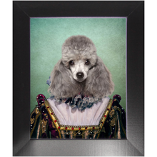 Load image into Gallery viewer, Double Duchess - Royalty &amp; Renaissance Inspired Custom Pet Portrait Framed Satin Paper Print