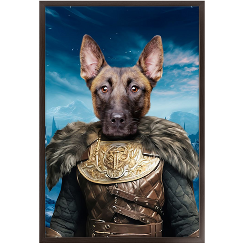 NIGHT'S BLOTCH 3 - Game of Thrones & House Of Dragons Inspired Custom Pet Portrait Framed Satin Paper Print