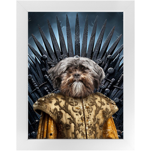 THE BONEROOM 2 - Game of Thrones & House Of Dragons Inspired Custom Pet Portrait Framed Satin Paper Print