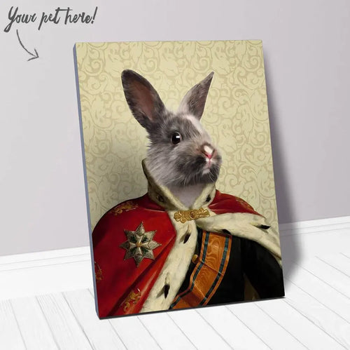 Duke E. Tout - Royalty & Renaissance Inspired Custom Pet Portrait Canvas