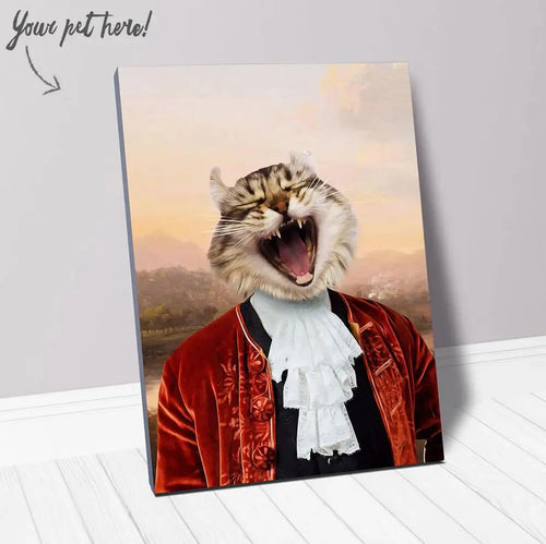 Earl E. Riser - Renaissance Inspired Custom Pet Portrait Canvas