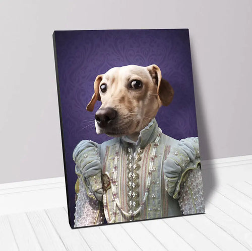 Ladee Light - Renaissance Inspired Custom Pet Portrait Canvas