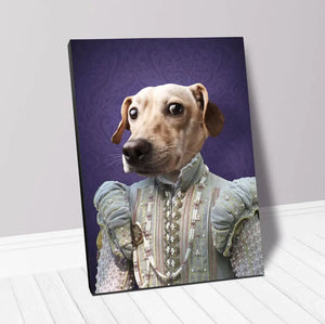 Ladee Light - Renaissance Inspired Custom Pet Portrait Canvas