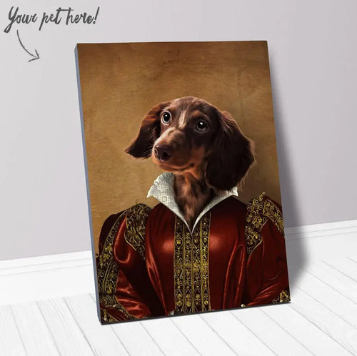 Queen Tisenshal - Royalty & Renaissance Inspired Custom Pet Portrait Canvas