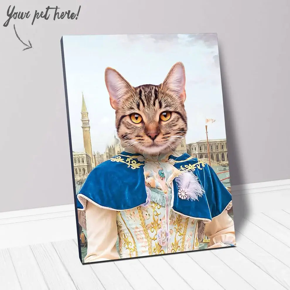 The Furnetian - Royalty & Renaissance Inspired Custom Pet Portrait Canvas