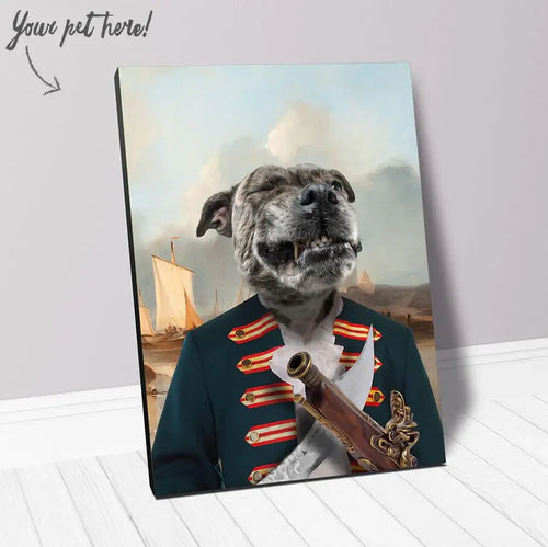 The Squashbuckler - Swashbuckler & Pirate Inspired Custom Pet Portrait Canvas