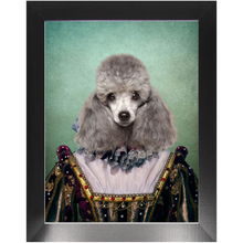 Load image into Gallery viewer, Double Duchess - Royalty &amp; Renaissance Inspired Custom Pet Portrait Framed Satin Paper Print
